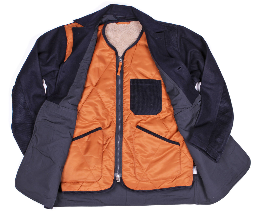 CSM x UW Goodwill Jacket | Navy Melton Wool – Clark Street