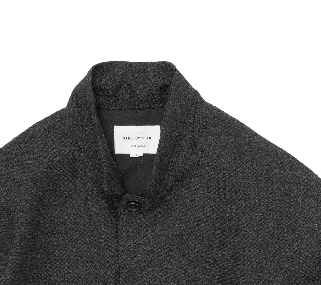 Shetland Wool Jacket | Charcoal