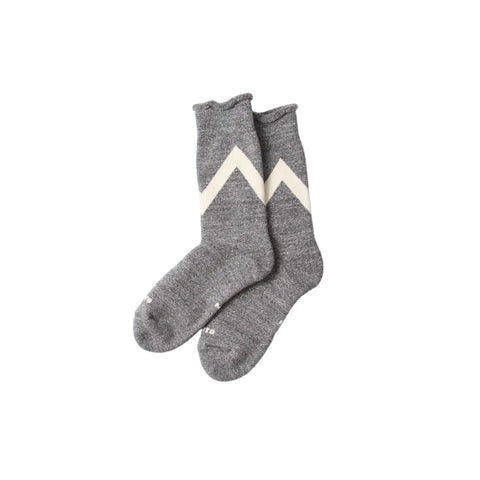 Raffy Sweat Socks ZIG ZAG | Charcoal