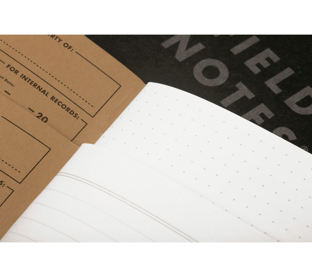 Pitch Black Note Book | Dot-Graph 2-Pack – Clark Street Mercantile