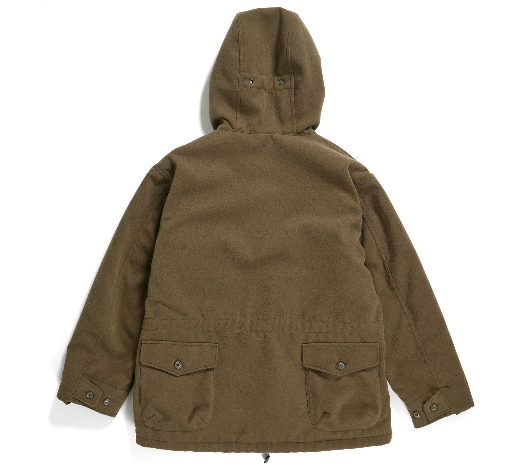 SAS Jacket | Olive Polyester Fake Melton