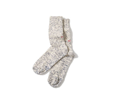 Organic Cotton Slub Socks | Navy