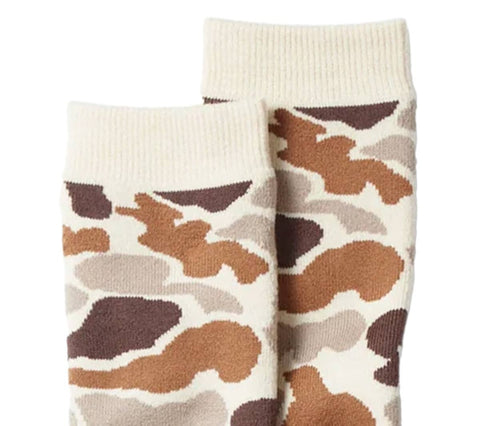 Pile Camo Crew Socks | Sand