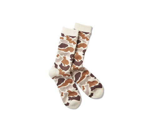 Pile Camo Crew Socks | Sand