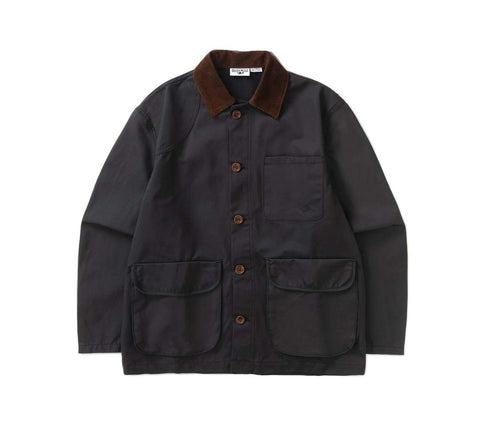 Waxed Barn Coat | Black