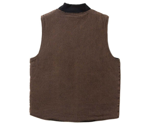 Over-Dyed Work Vest | Umber