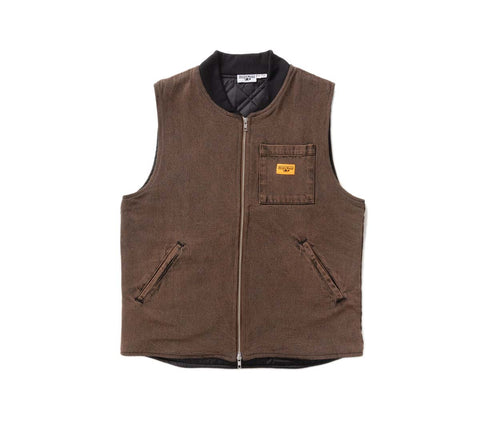 Over-Dyed Work Vest | Umber