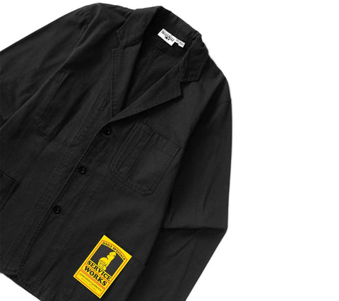 Twill Server Suit Jacket | Black