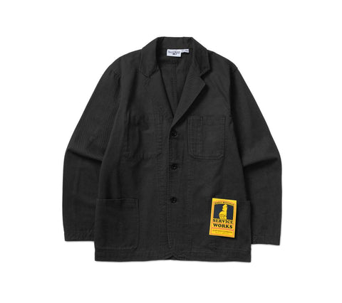 Twill Server Suit Jacket | Black