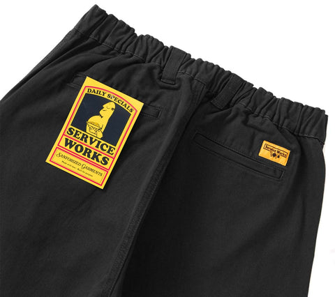 Twill Waiter Pants | Black