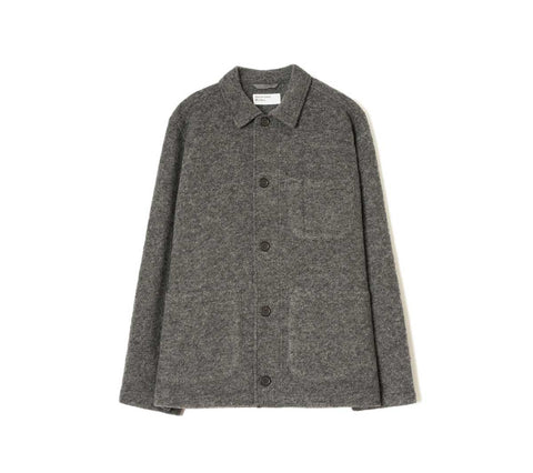 Fleece Field Jacket | Grey Marl Wool