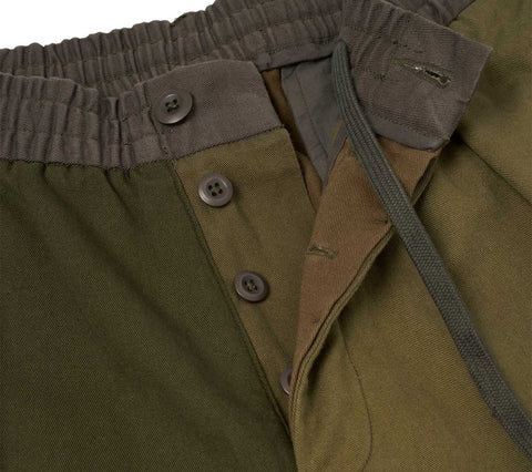 Oxford Pant | Olive Patchwork Twill