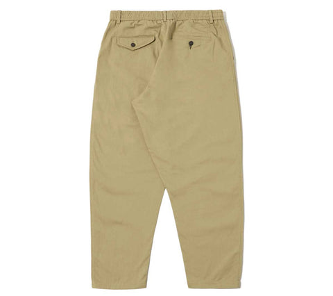 Pleated Track Pant | Sand Brushed Moleskin