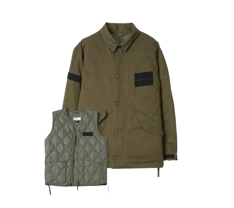 TAION x Universal Works Twill Down RAF Jacket | Olive