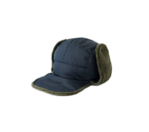 TAION x Universal Works Military Hard Shell Down Reversible Hat | Navy/Olive