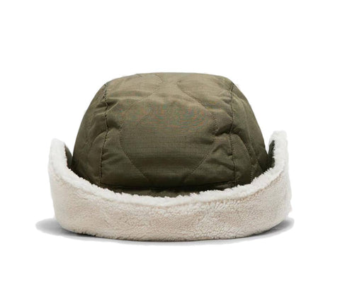 TAION x Universal Works Military Hard Shell Down Reversible Hat | Olive