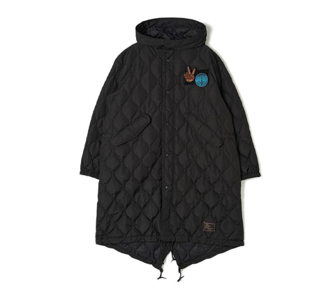 TAION x Universal Works Military Hard Shell Down Mod Parka | Black