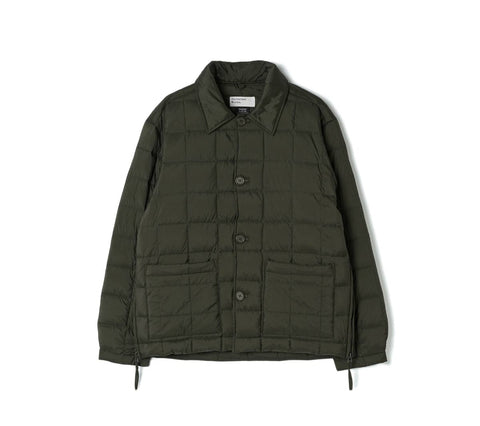 TAION x Universal Works Nylon Soft Shell Down Rams Jacket | Olive