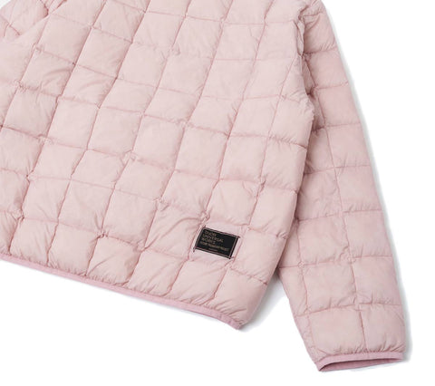 TAION x Universal Works Nylon Soft Shell Down Cardigan | Pink